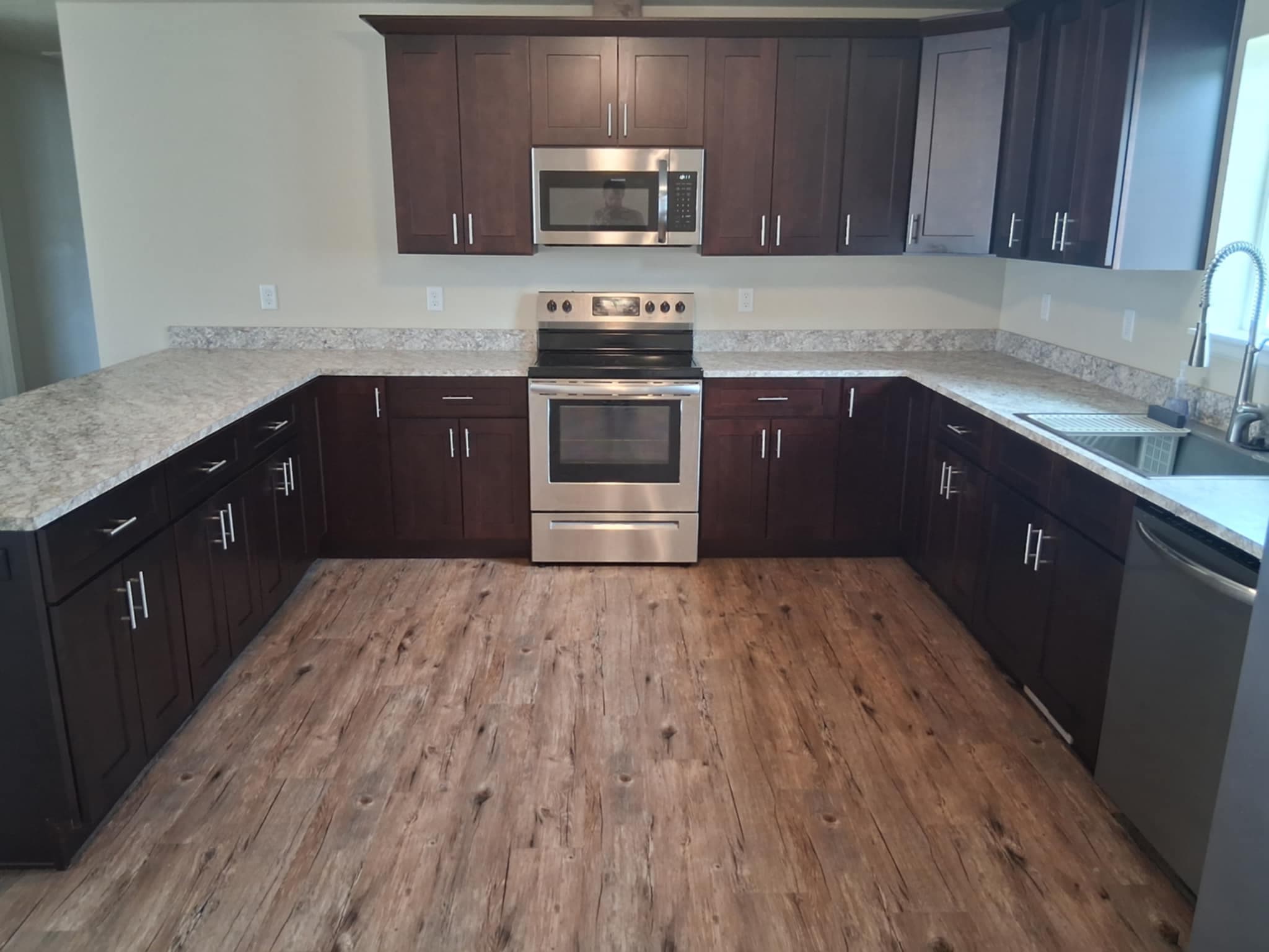 Beautiful, sparkling clean living room showcasing professional cleaning results